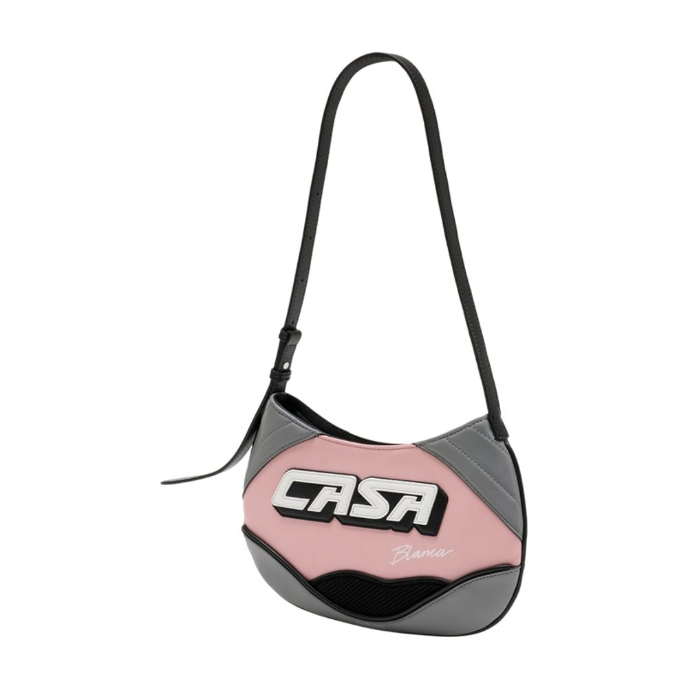 Slim Biker Handtasche – Casablanca – Leder – Rosa
