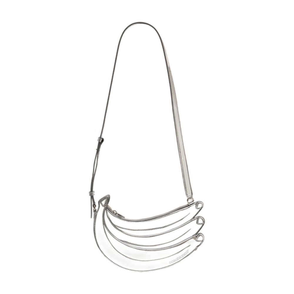 Handtasche Banana – Casablanca – Leder – Silberfarben