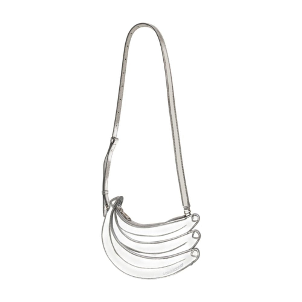 Handtasche Banana – Casablanca – Leder – Silberfarben