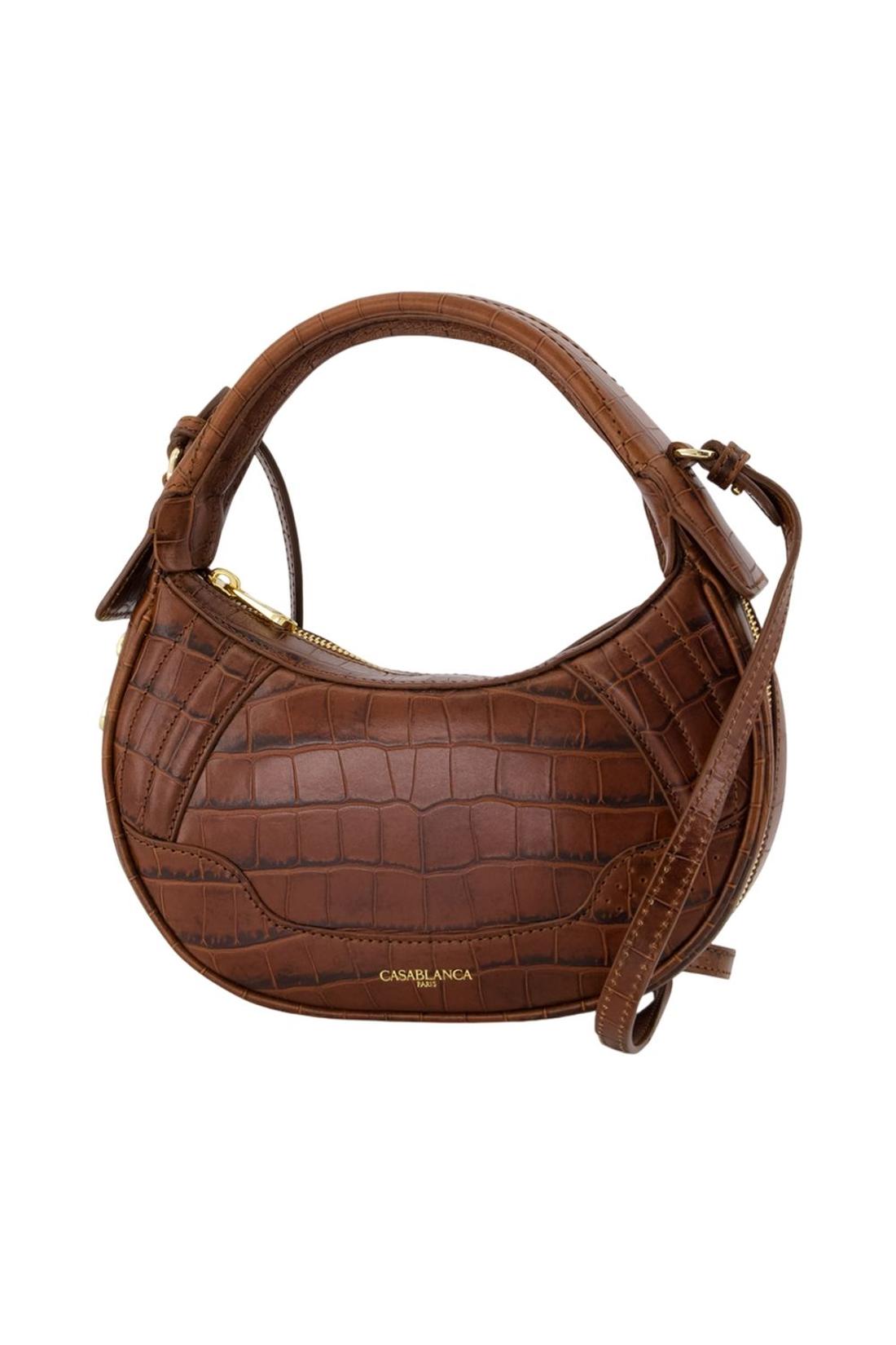 Biker-Handtasche – Casablanca – Leder – Braun