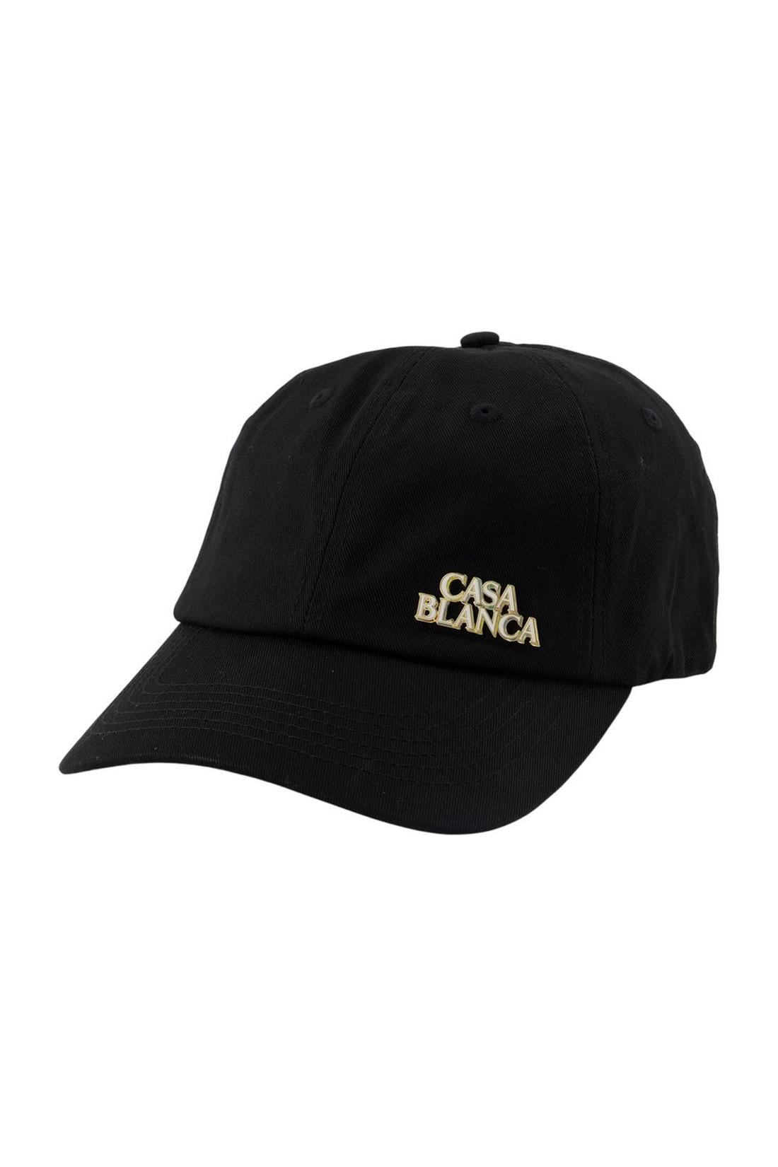 Kappe „Stacked Logo Rivet“ – Casablanca – Baumwolle – Schwarz
