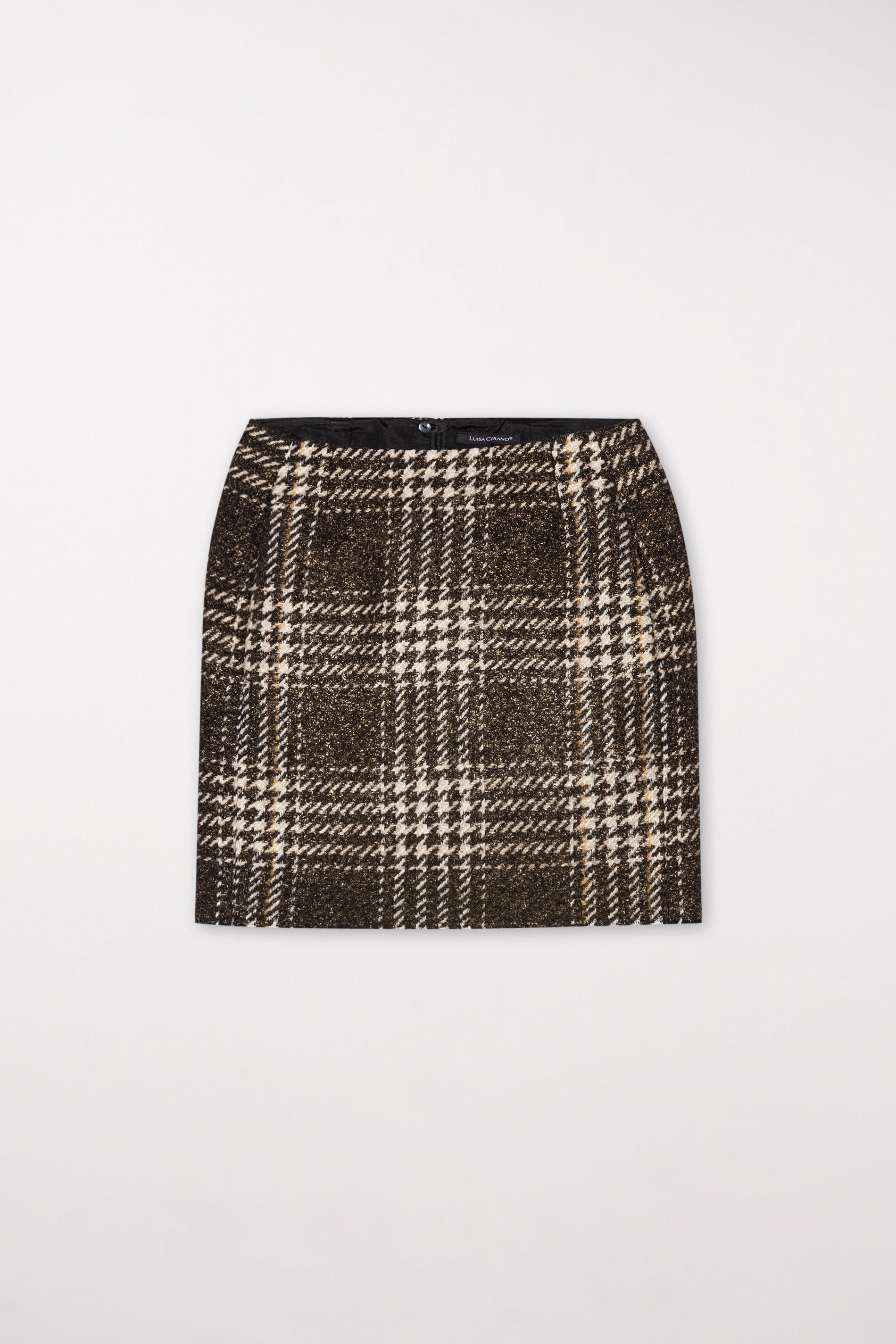 Checkered mini skirt