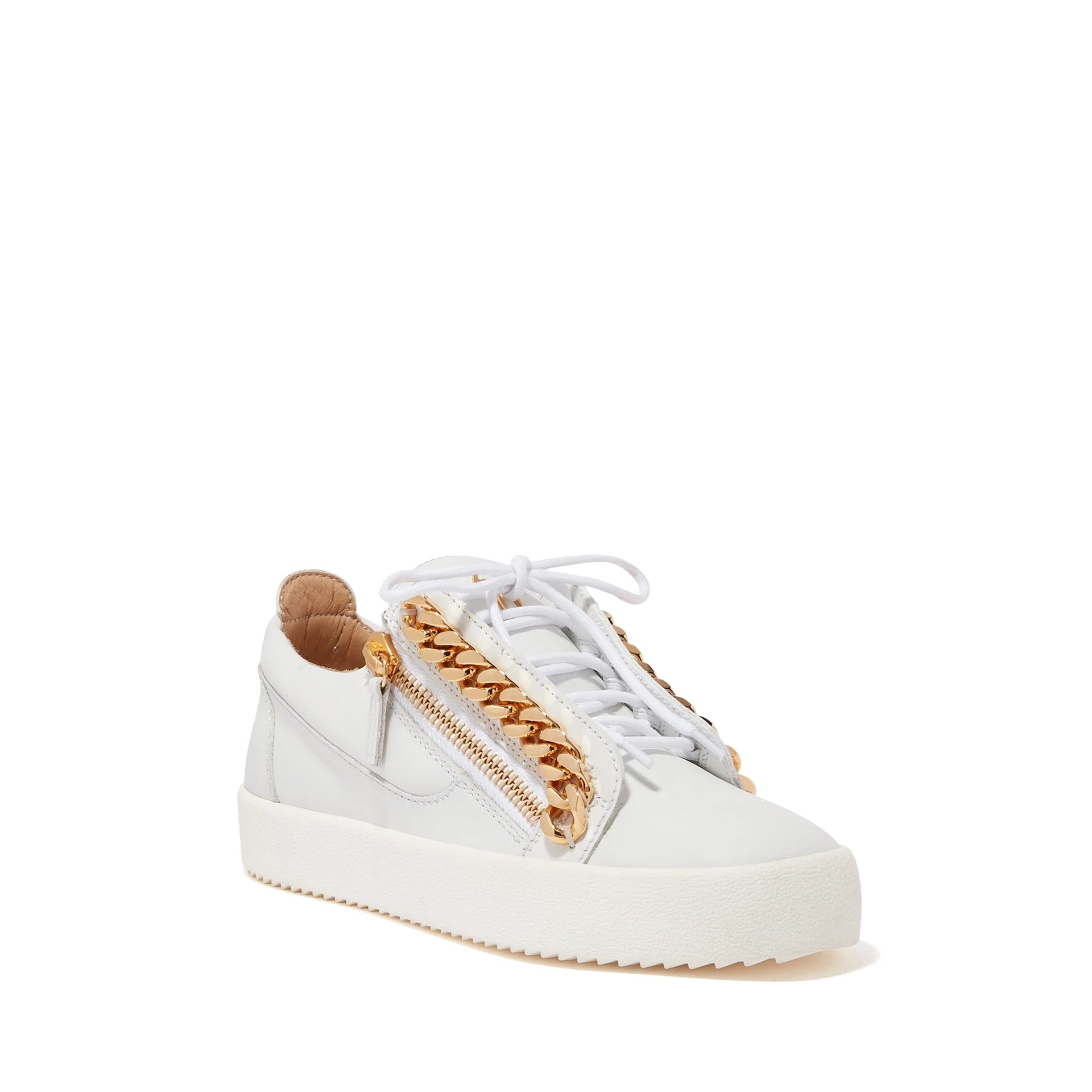 Giuseppe Zanotti Frankie Chain Leather Sneakers