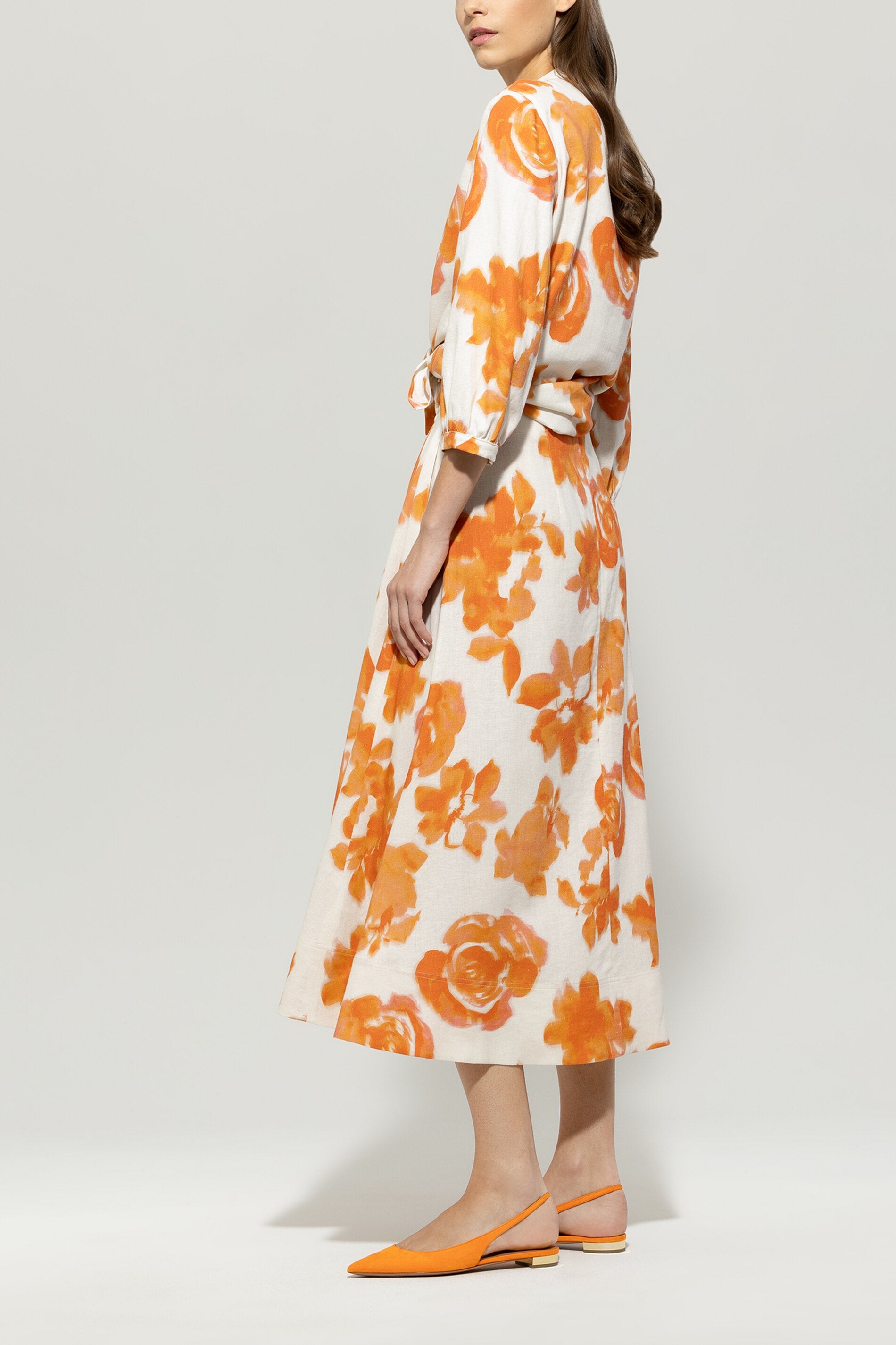 Maxirock mit Flower-Print