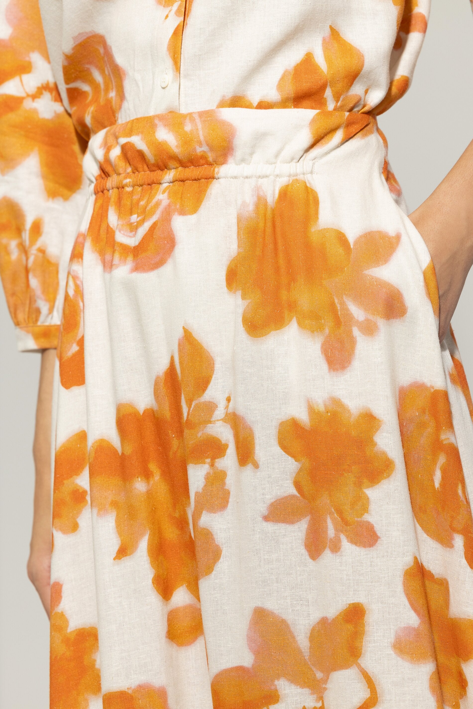 Maxirock mit Flower-Print