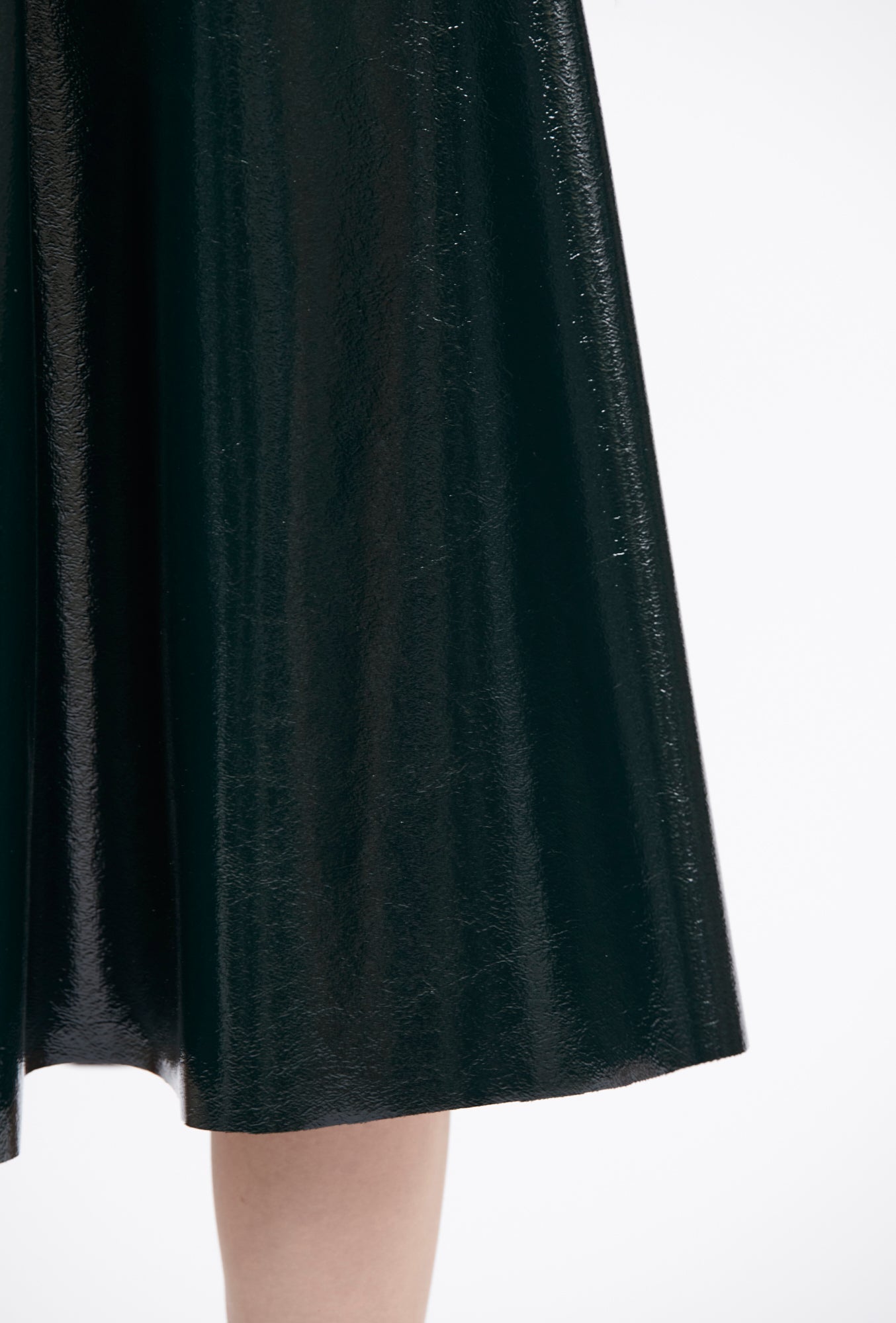 Laquered Wool Rock, Black Green-Kleider & Röcke-Odeeh-OUTLET-ARCHIVIST-ARCHIVE-SALE