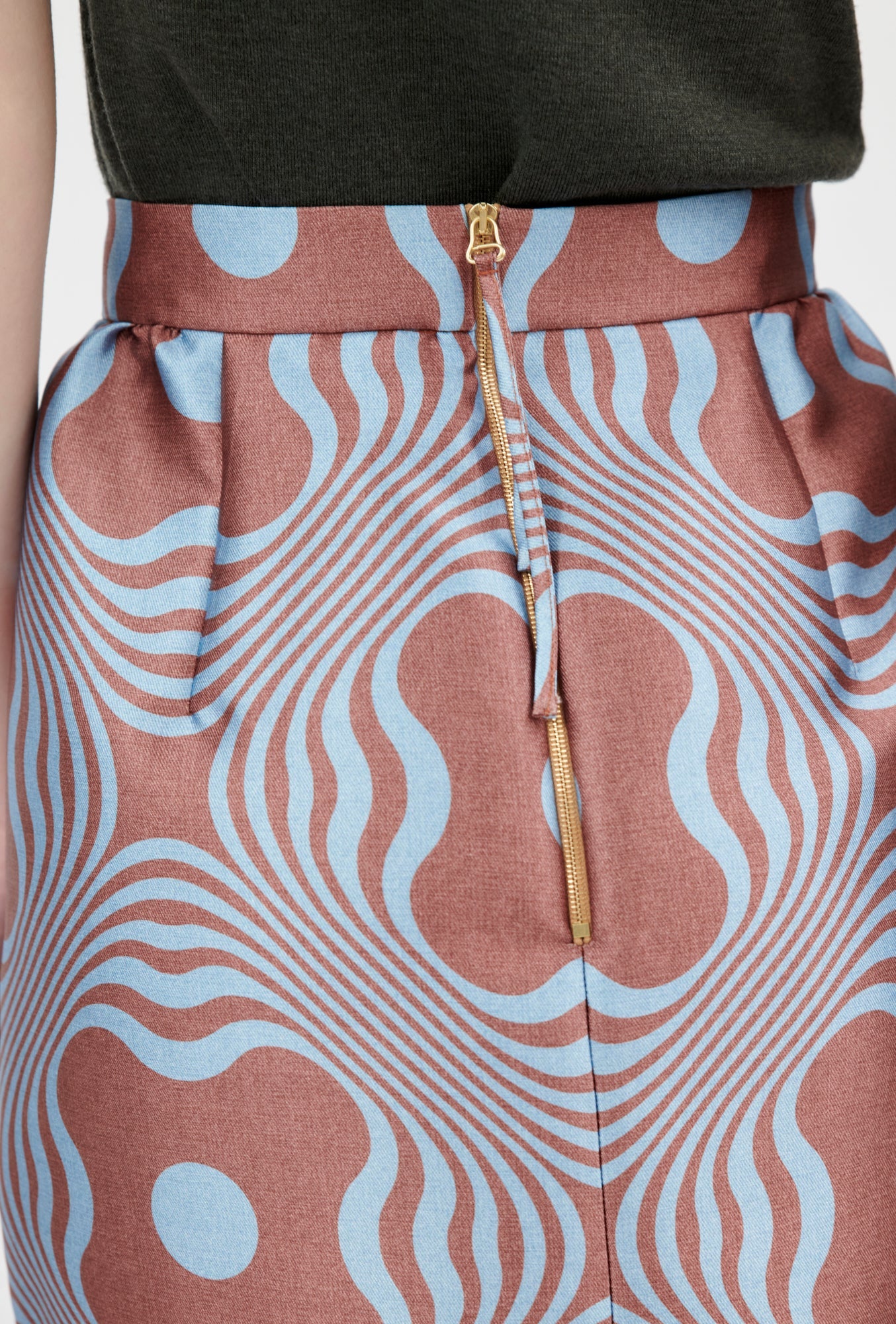 Op-Art Tapestry Rock, Nordic Blue
