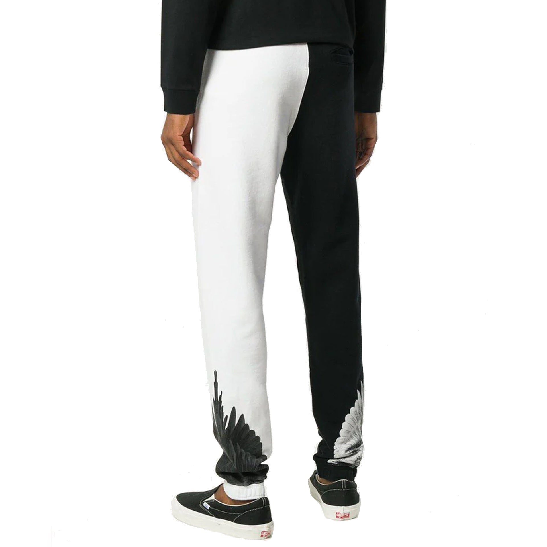 Marcelo Burlon County Of Milan-Marcelo Burlon Cotton Wings Sweatpants-MEN CLOTHING-Black-Deal-Outlet-by-ARCHIVIST