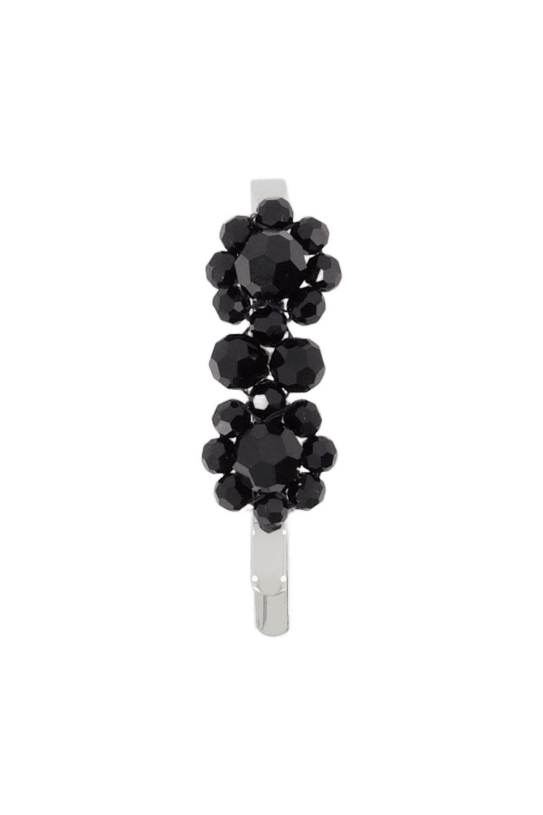 Mini Flower Haarspange - Simone Rocha - Kristall - Schwarz-Outdoor-Simone Rocha-One size-black-ARCHIVIST