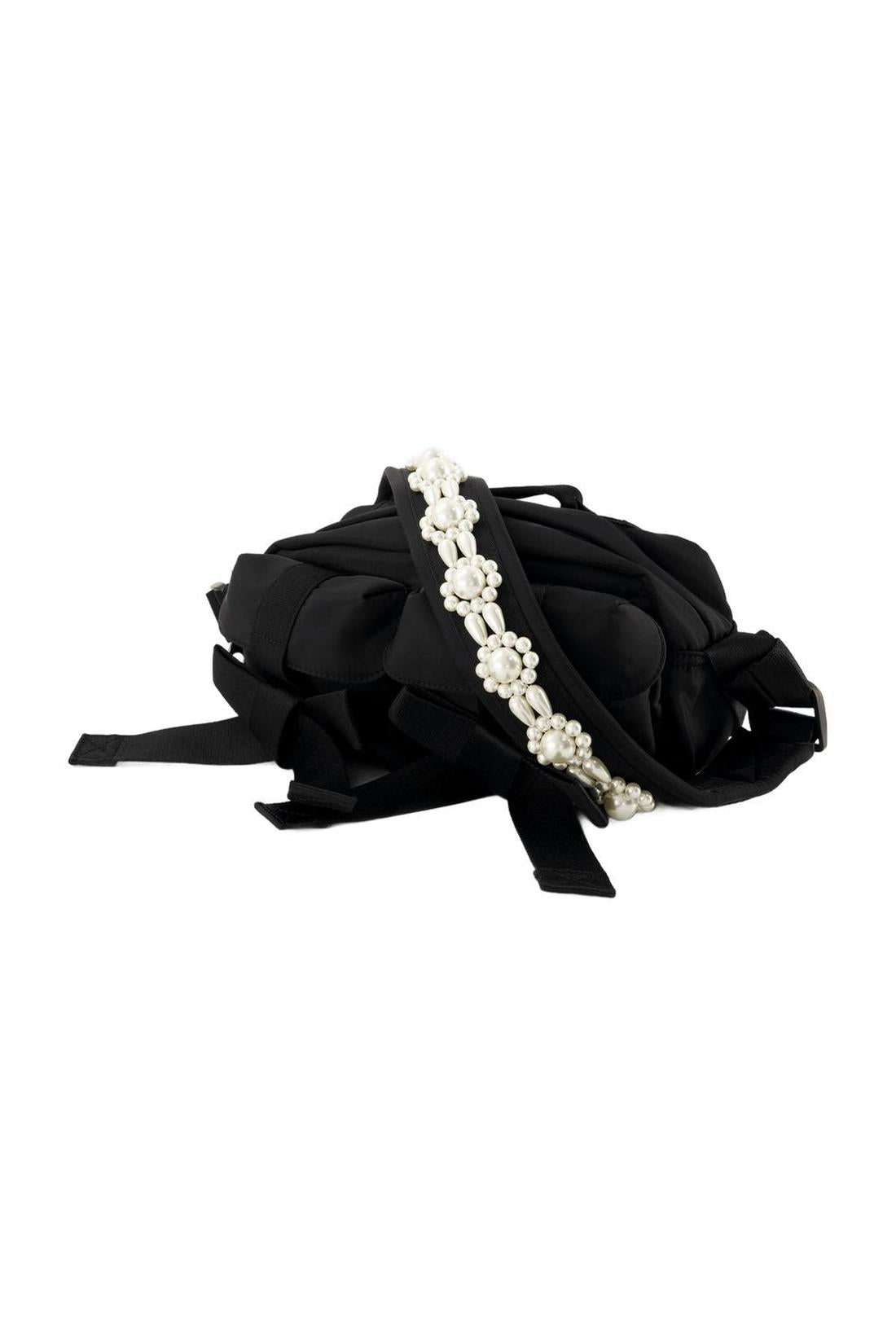 Bum Bag Umhängetasche - Simone Rocha - Nylon - Schwarz-Taschen-Simone Rocha-ARCHIVIST