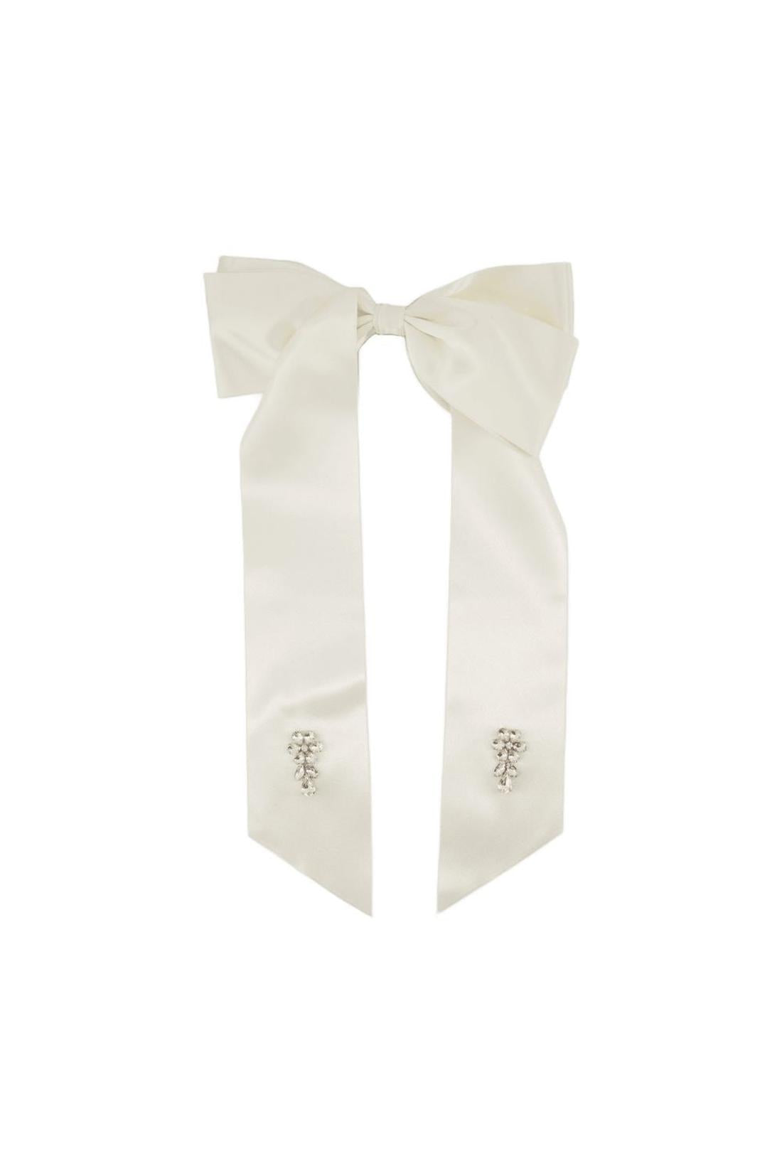 Flower Bow hair clips - Simone Rocha - Polyester - Ivory