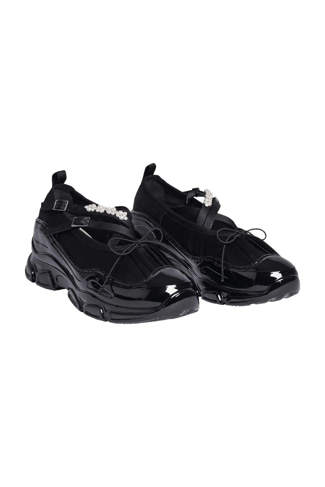 Simone Rocha-Klassische Sneakers mit Sprossen - Simone Rocha - Pvc - Schwarz-schuhe / flache-schuhe-Black-Deal-Outlet-by-ARCHIVIST
