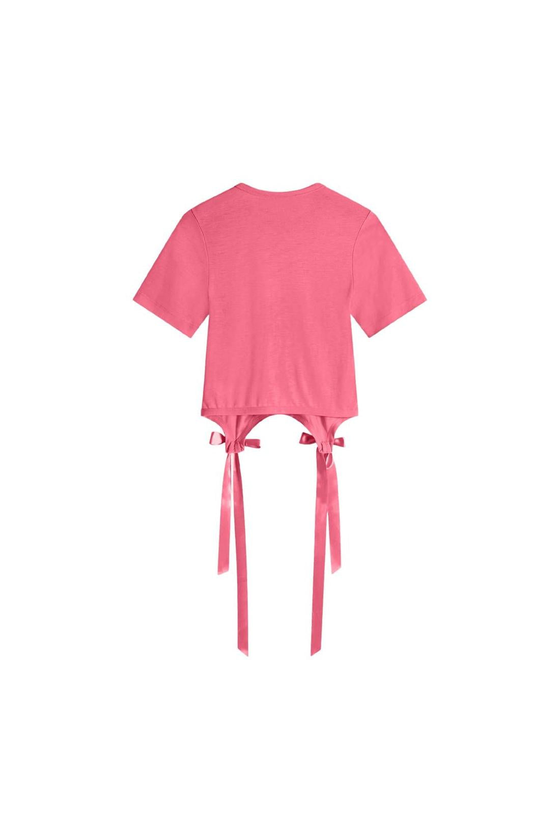 T-shirt with bow - Simone Rocha - Cotton - Light pink