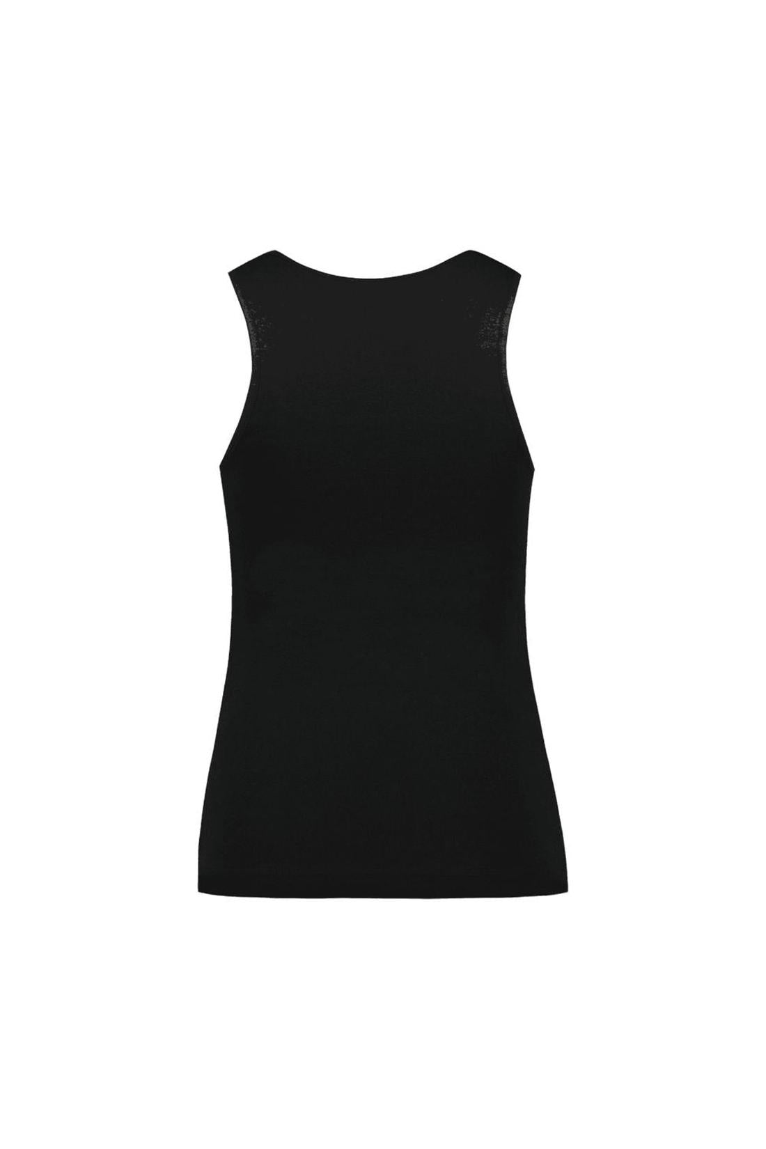 Fitted Ruffle Frill T-Shirt - Simone Rocha - Cotton - Black