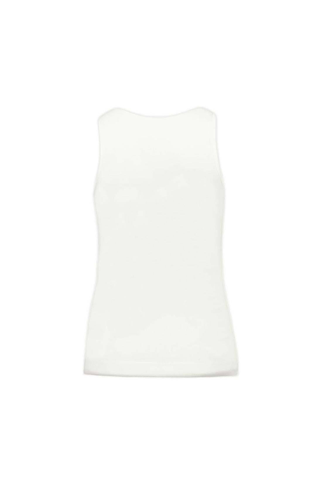 Fitted Ruffle Frill T-Shirt - Simone Rocha - Cotton - White