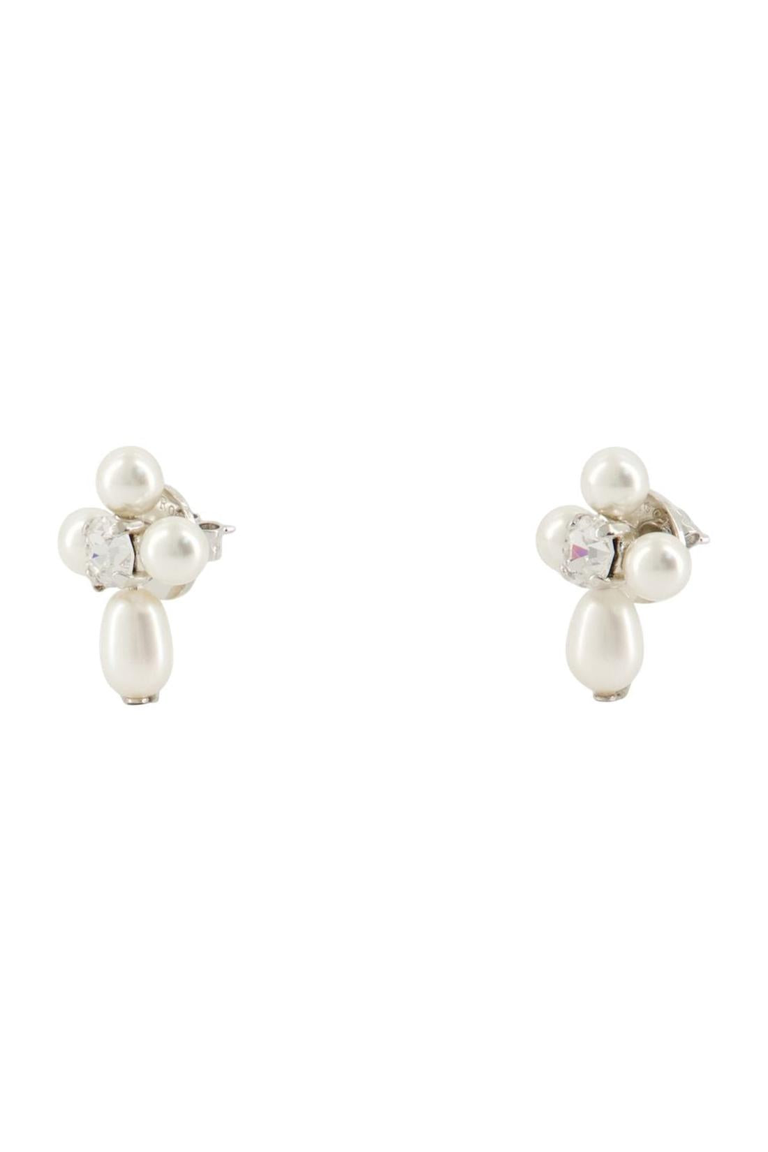 Simone Rocha-Pearl &amp; Crystal Ohrringe - Simone Rocha - Perle - Weiß-Schmuck-Black-Deal-Outlet-by-ARCHIVIST