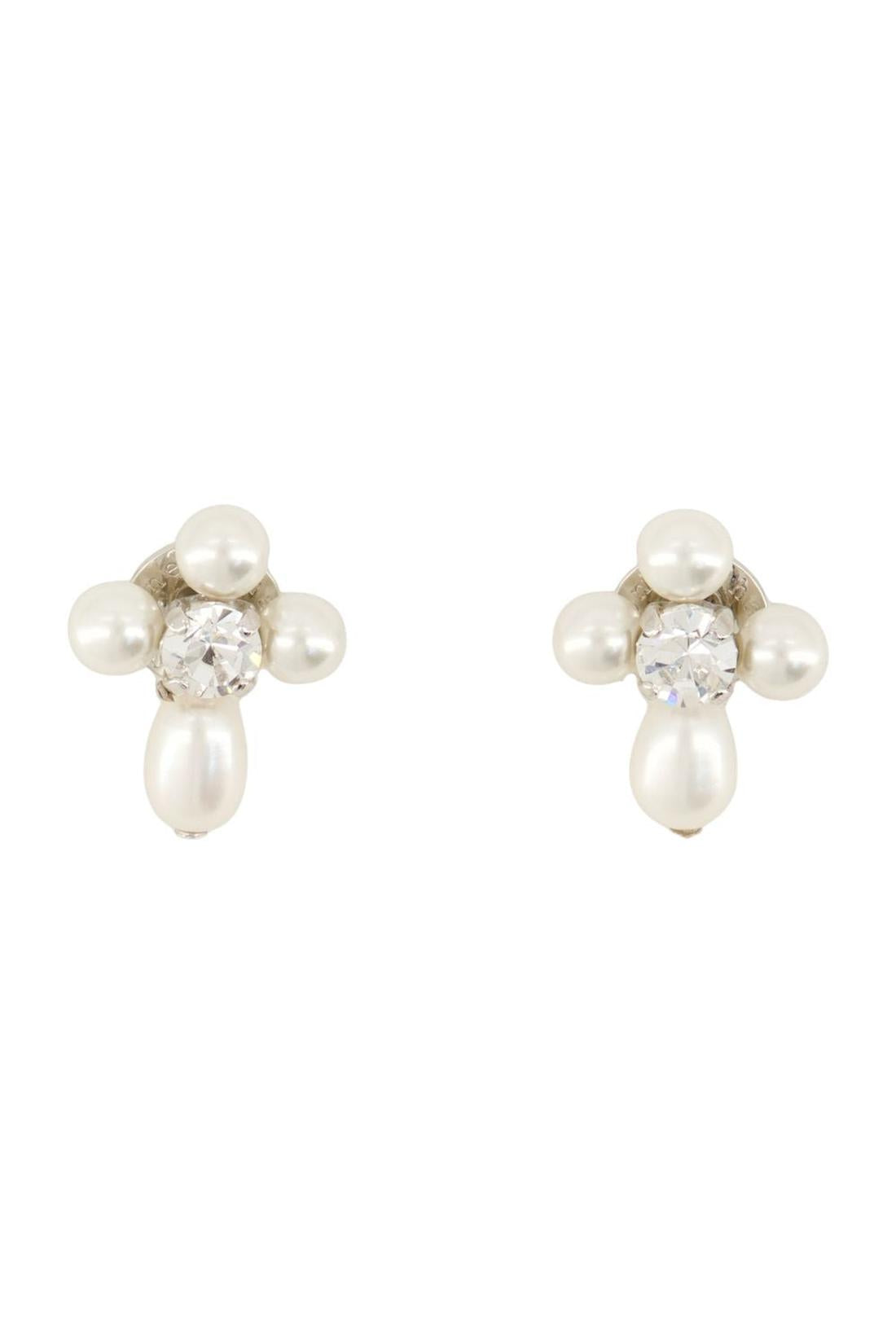 Simone Rocha-Pearl &amp; Crystal Ohrringe - Simone Rocha - Perle - Weiß-Schmuck-Black-Deal-Outlet-by-ARCHIVIST