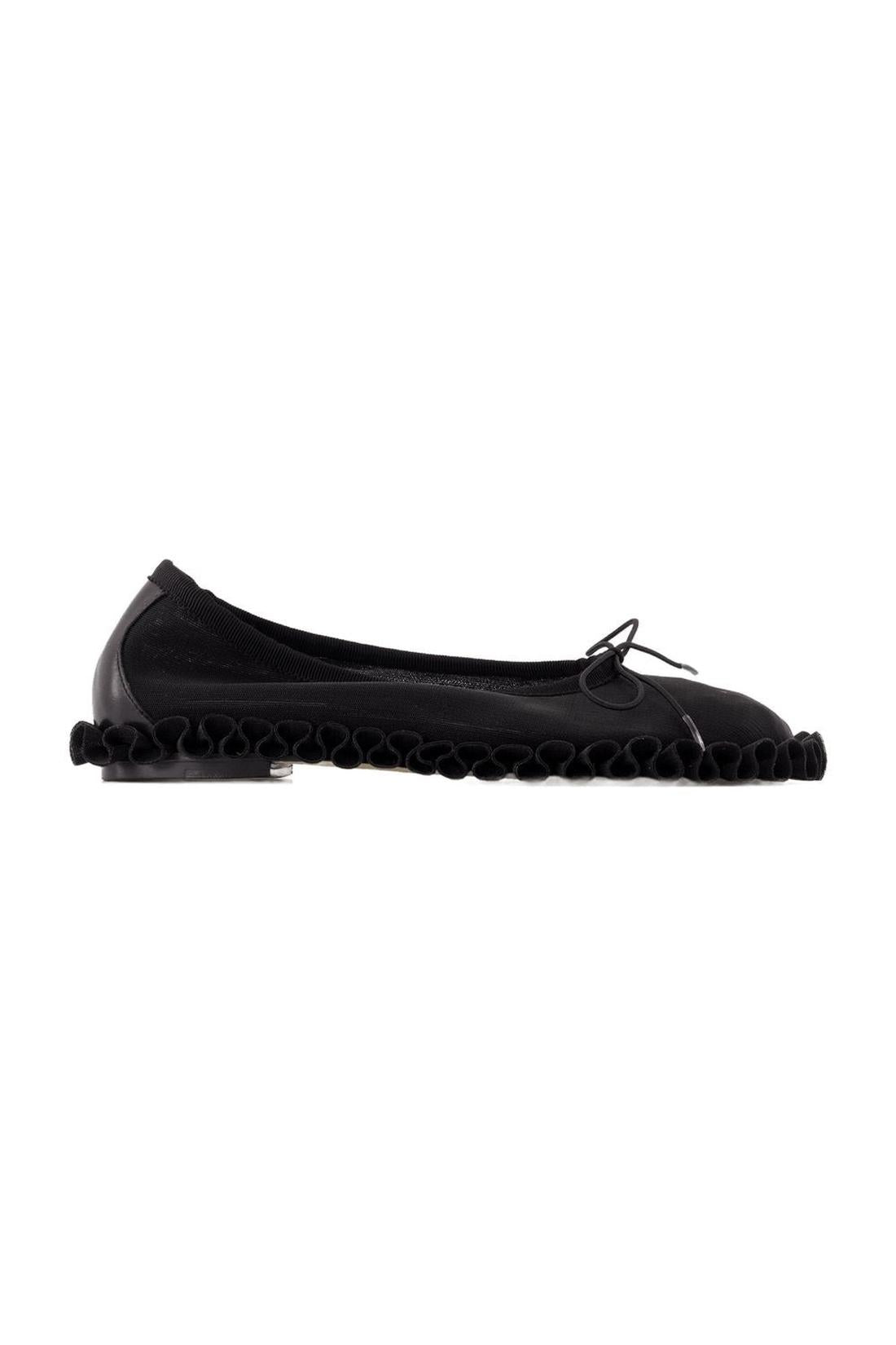 Tutu Frill Ballerinas - Simone Rocha - Mesh - Black