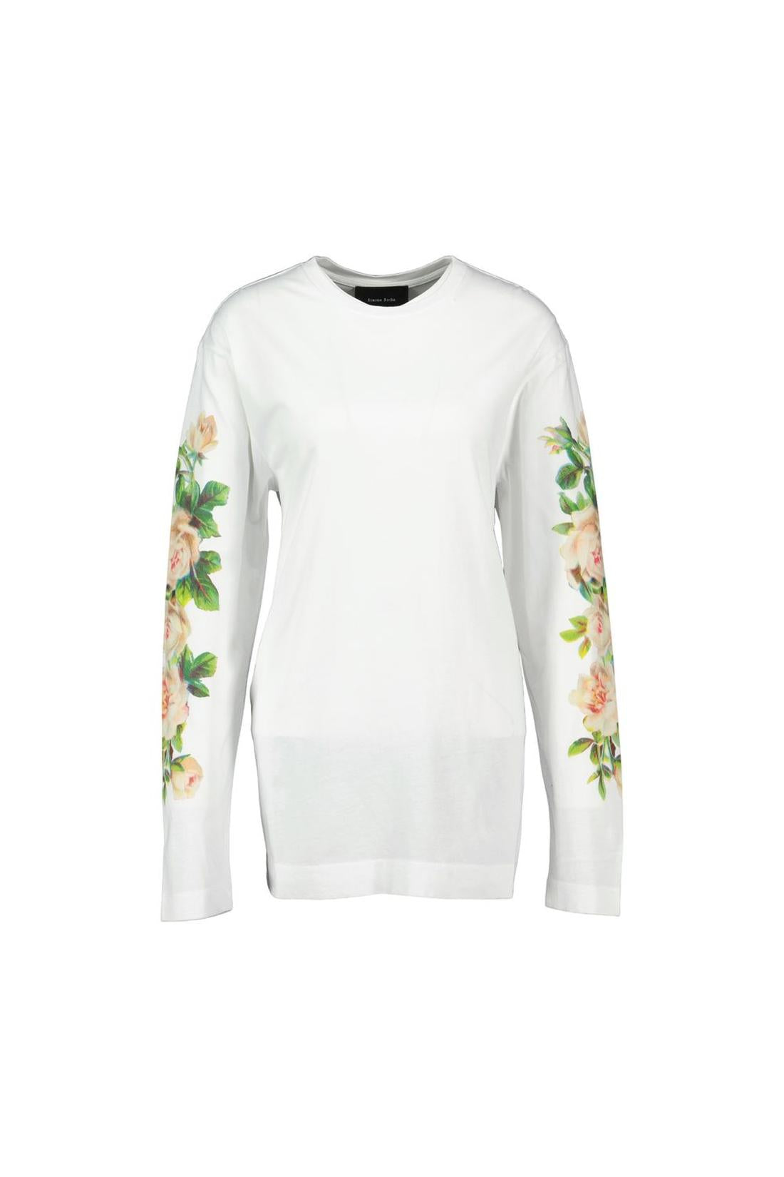 Simone Rocha-Pink Banquet T-Shirt - Simone Rocha - Baumwolle - Weiß-Shirts-Black-Deal-Outlet-by-ARCHIVIST