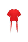 Simone Rocha-Bow Tails T-Shirt - Simone Rocha - Synthetik - Rot-Shirts-Black-Deal-Outlet-by-ARCHIVIST