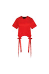 Simone Rocha-Bow Tails T-Shirt - Simone Rocha - Synthetik - Rot-Shirts-Black-Deal-Outlet-by-ARCHIVIST