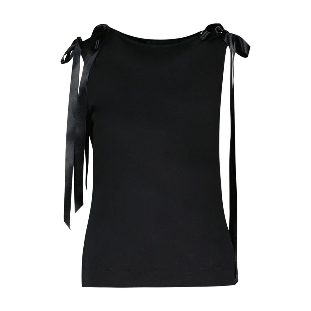 Tanktop mit Schleife am Rücken – Simone Rocha – Synthetik – Schwarz
