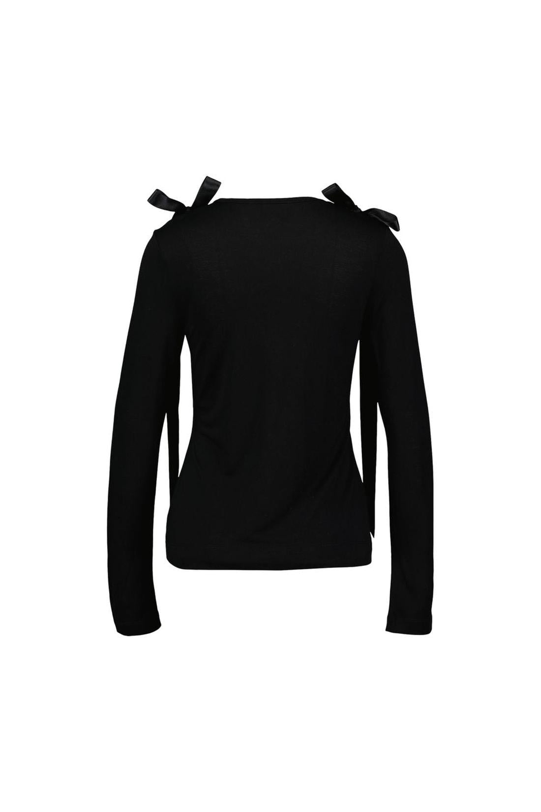 Simone Rocha-Bow Tail T-Shirt - Simone Rocha - Synthetik - Schwarz-Shirts-Black-Deal-Outlet-by-ARCHIVIST