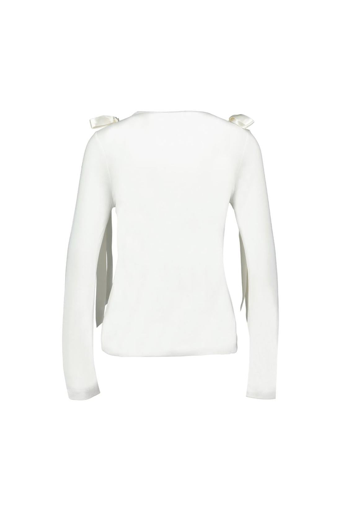 Simone Rocha-Bow Tail T-Shirt - Simone Rocha - Synthetik - Weiß-Shirts-Black-Deal-Outlet-by-ARCHIVIST