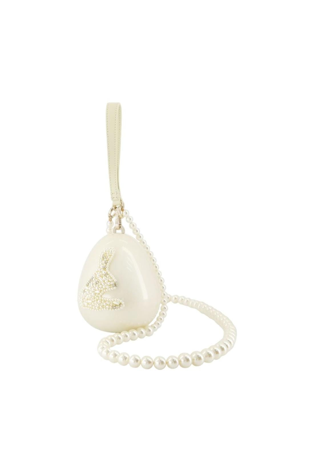 Simone Rocha-Micro Egg Schultertasche - Simone Rocha - Synthetik - Weiß-Taschen-Black-Deal-Outlet-by-ARCHIVIST