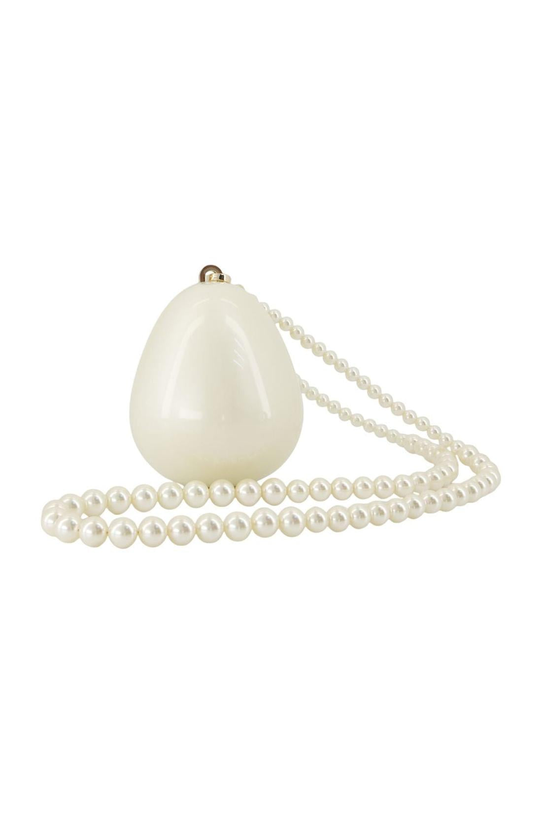 Simone Rocha-Micro Egg Schultertasche - Simone Rocha - Synthetik - Weiß-Taschen-Black-Deal-Outlet-by-ARCHIVIST