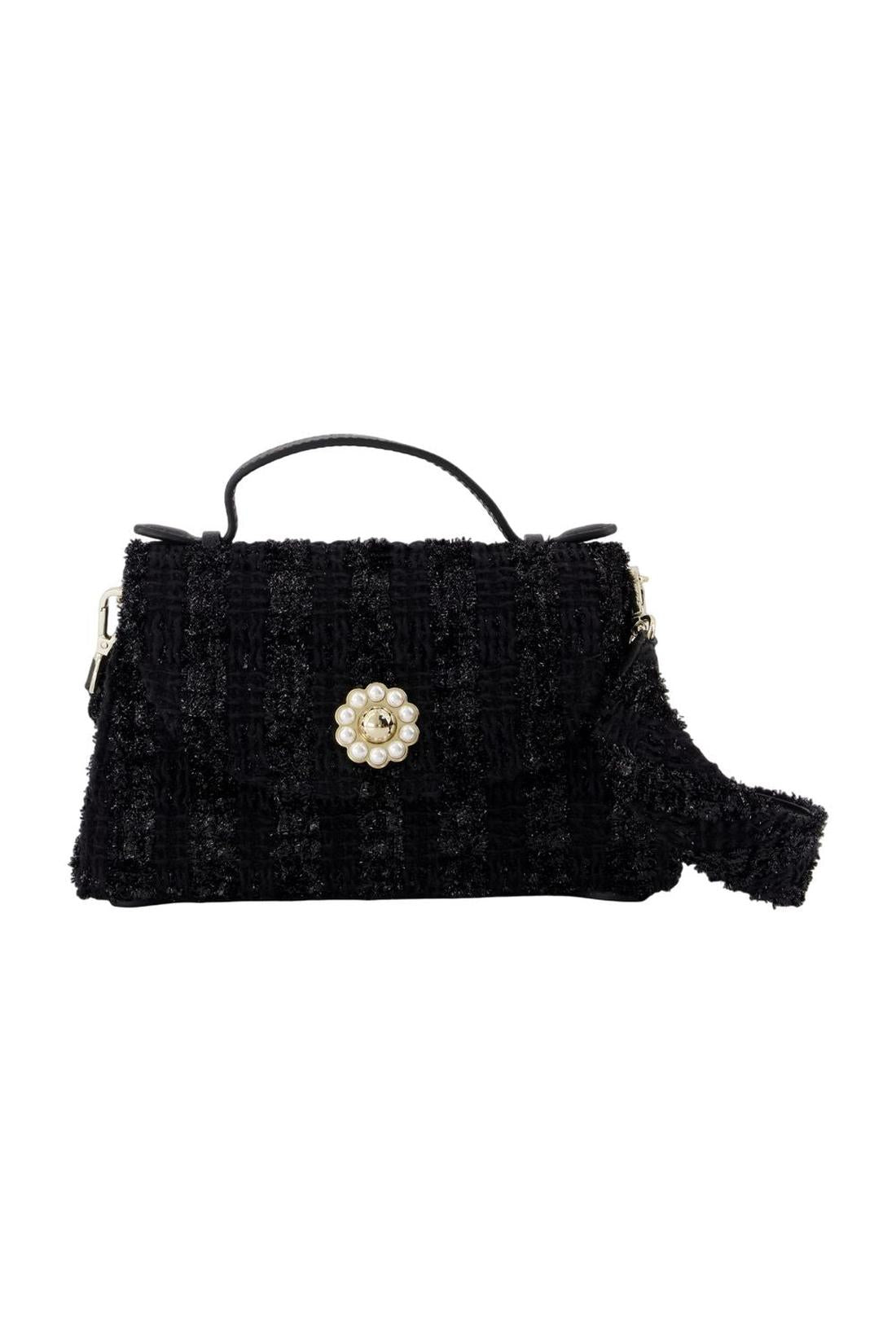 Simone Rocha-Valentine Clutch - Simone Rocha - Baumwolle - Schwarz-Outdoor-Black-Deal-Outlet-by-ARCHIVIST