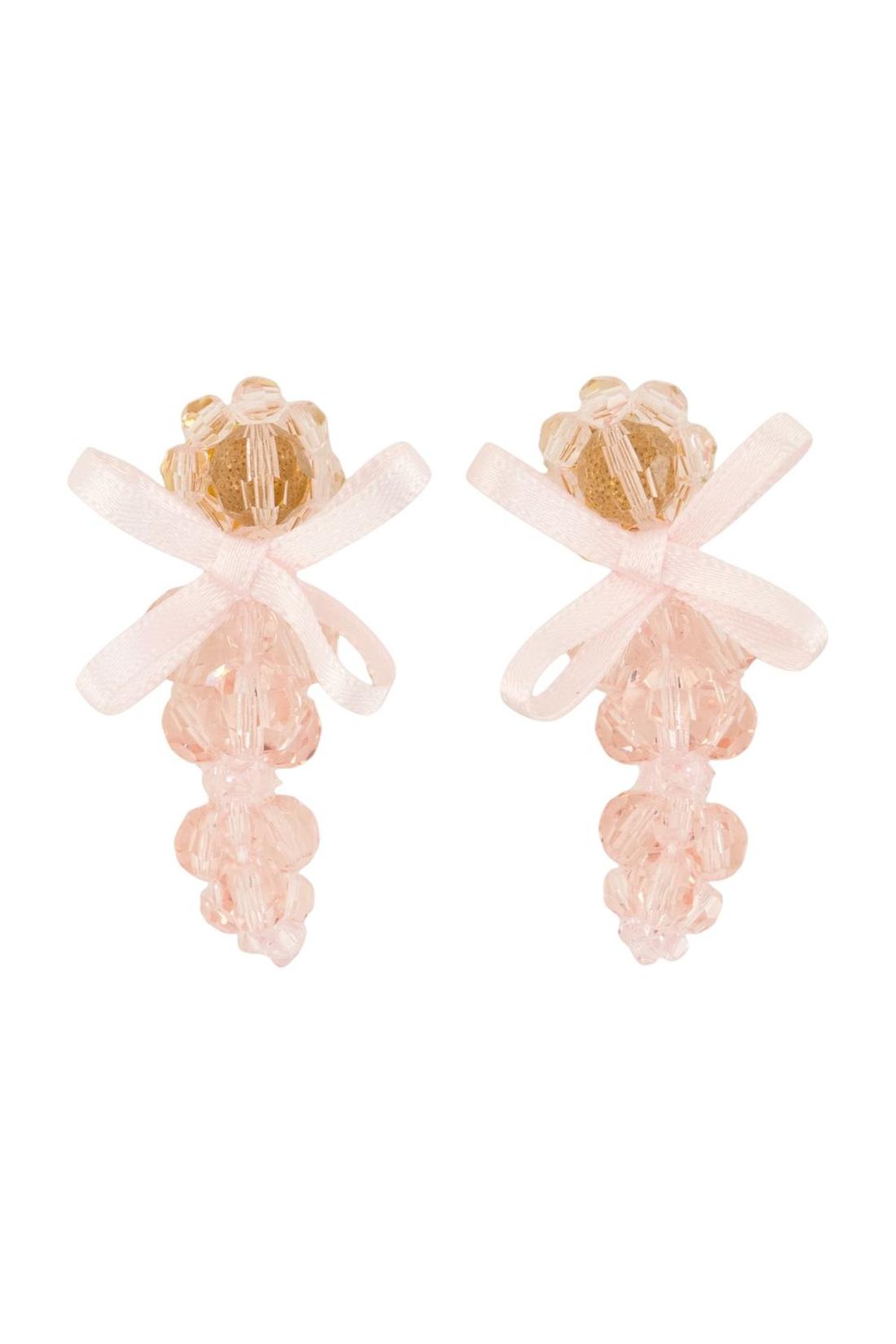 Simone Rocha-Petite Bow Ohrringe - Simone Rocha - Crystal - Pink-Schmuck-Black-Deal-Outlet-by-ARCHIVIST