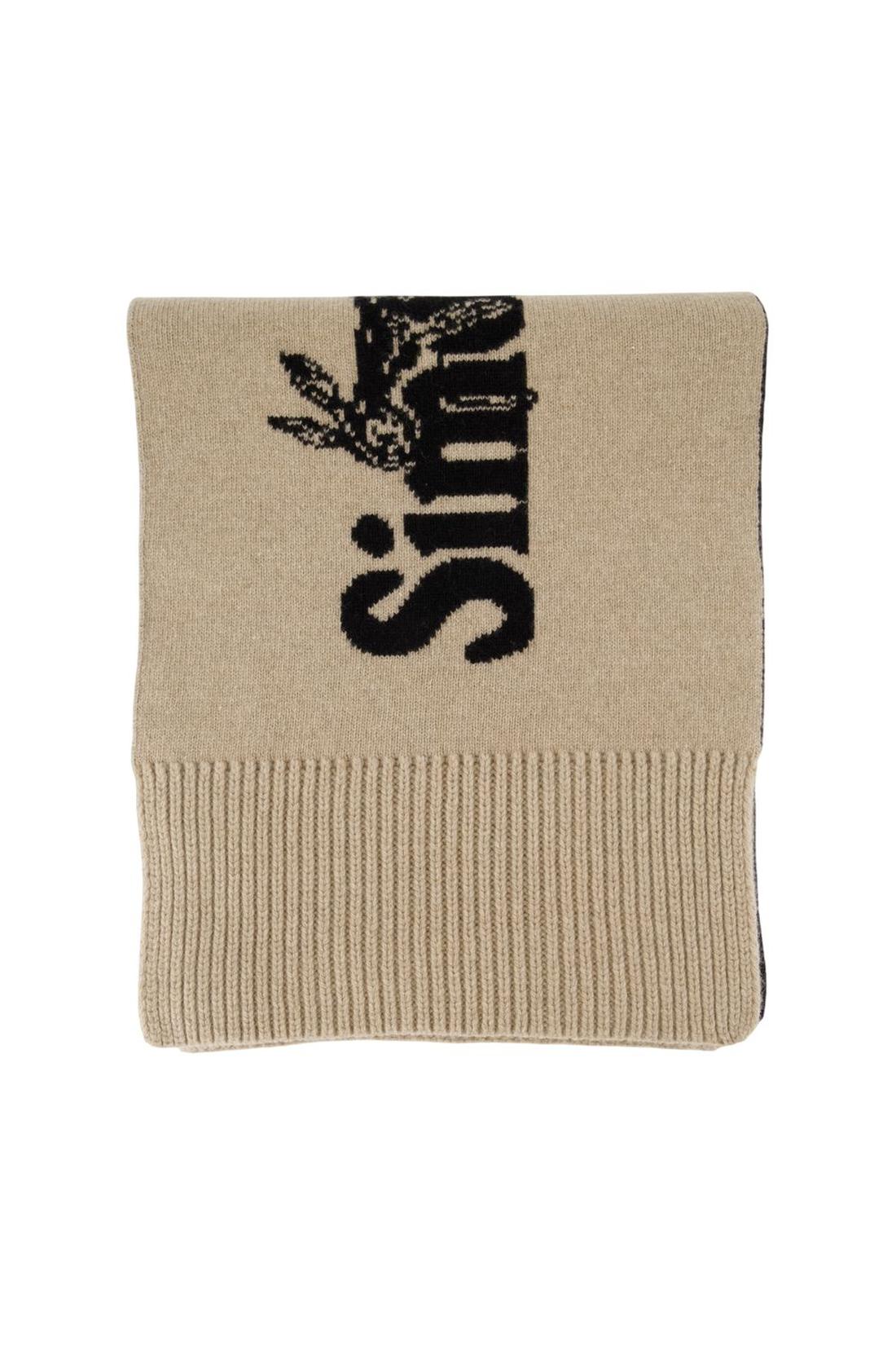 Simone Rocha-Schal Logo Perlen - Simone Rocha - Wolle - Beige-Outdoor-Black-Deal-Outlet-by-ARCHIVIST