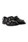 Simone Rocha-Buckle Brogue Mokassins - Simone Rocha - Leder - Schwarz-schuhe / flache-schuhe-Black-Deal-Outlet-by-ARCHIVIST
