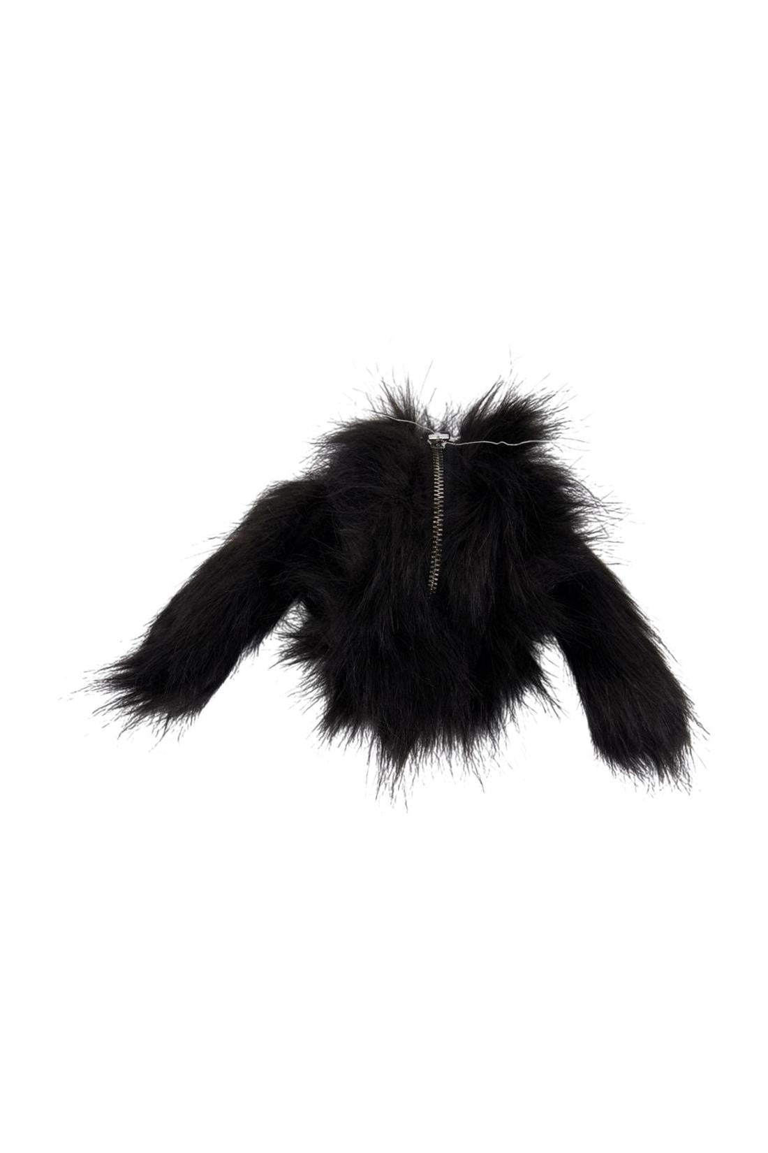 Simone Rocha-Hare Geldbörse - Simone Rocha - Kunstpelz - Schwarz-Outdoor-Black-Deal-Outlet-by-ARCHIVIST