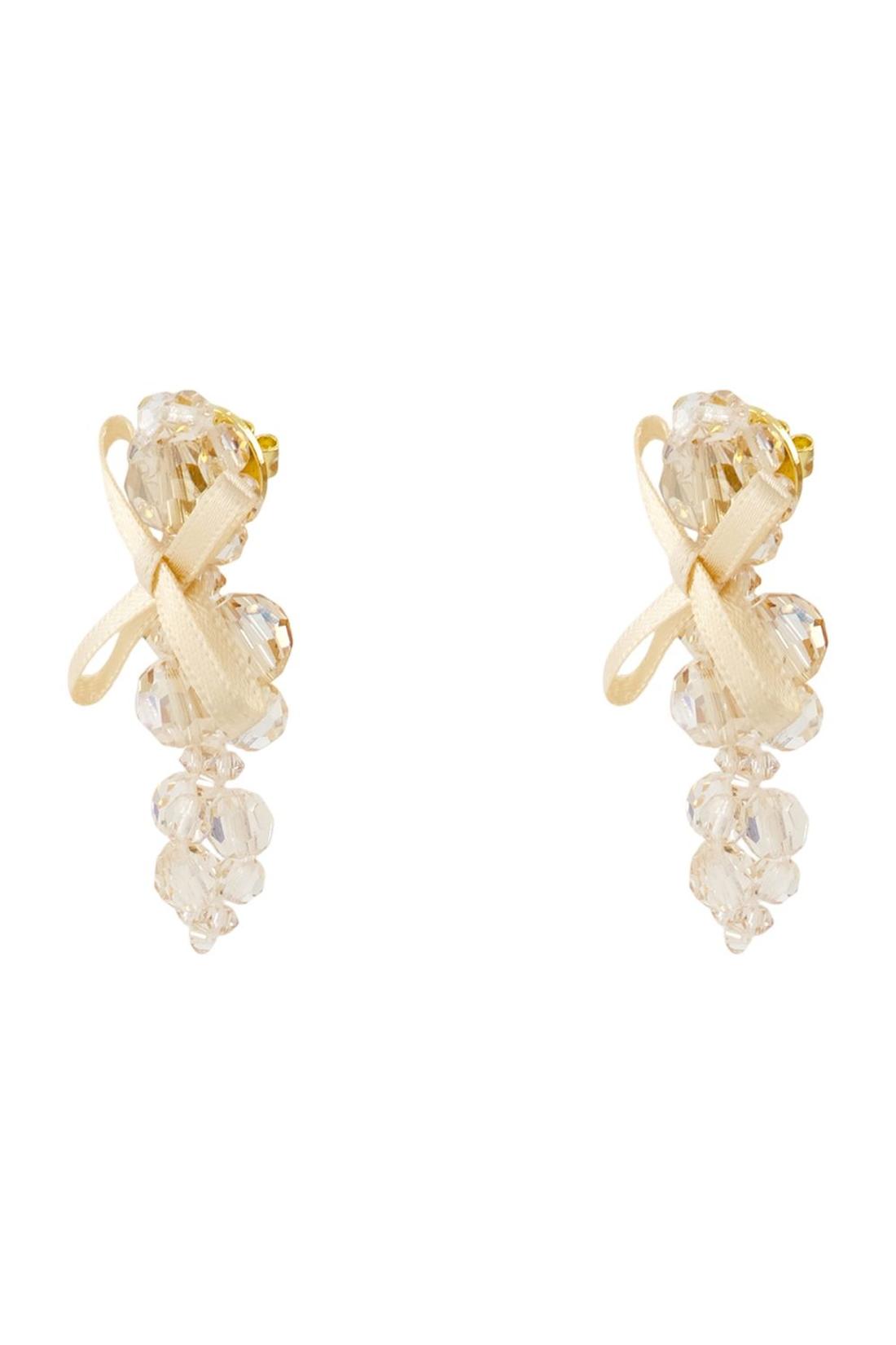 Simone Rocha-Petite Bow Ohrringe - Simone Rocha - Crystal - Gelb-Schmuck-Black-Deal-Outlet-by-ARCHIVIST