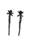 Simone Rocha-Petite Bow Drip Ohrringe - Simone Rocha - Crystal - Schwarz-Schmuck-Black-Deal-Outlet-by-ARCHIVIST