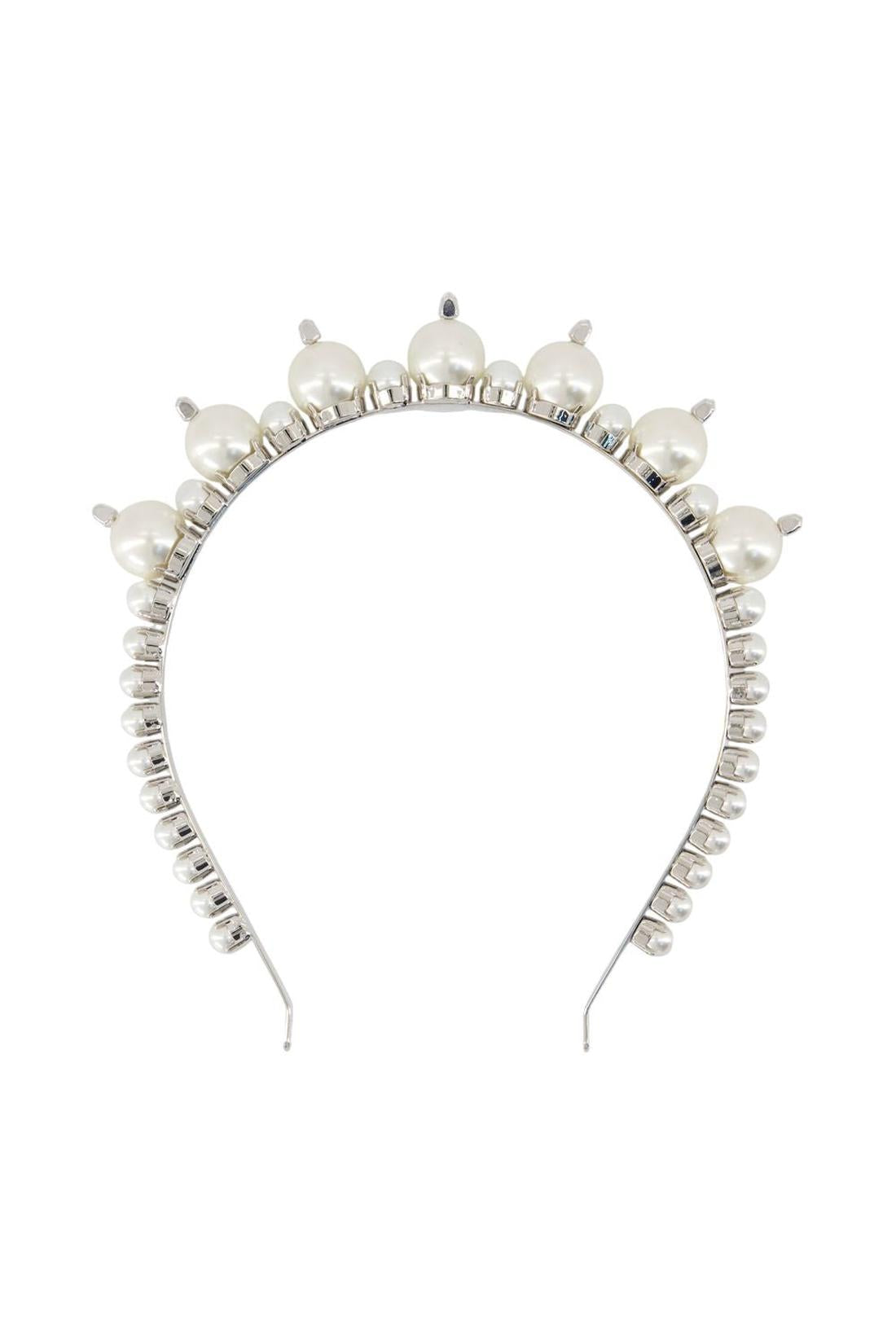 Simone Rocha-Tiara Haarspangen - Simone Rocha - Perle - Weiß-Outdoor-Black-Deal-Outlet-by-ARCHIVIST