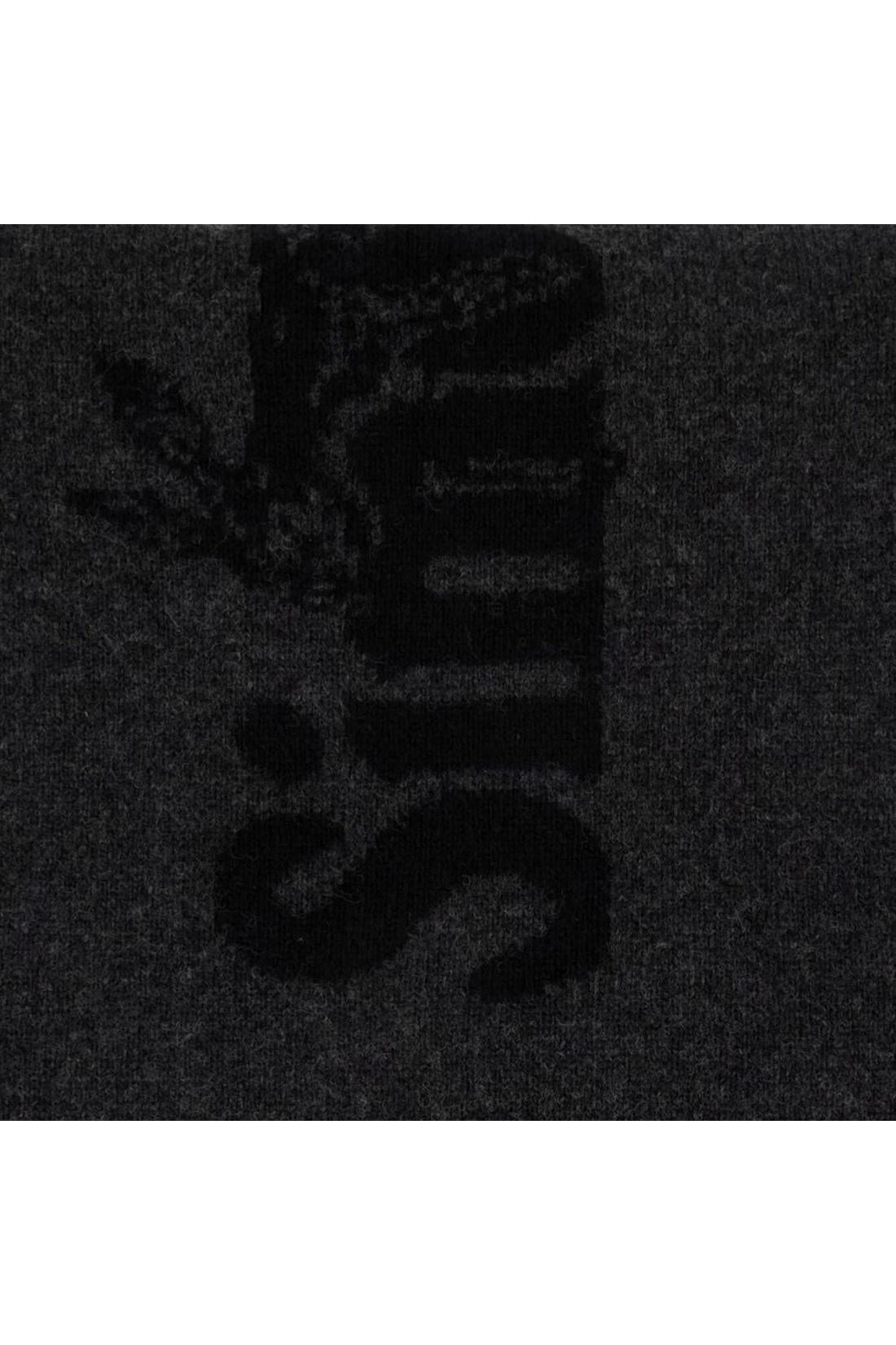 Simone Rocha-Logo-Schal - Simone Rocha - Wolle - Schwarz-Outdoor-Black-Deal-Outlet-by-ARCHIVIST