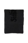 Simone Rocha-Logo-Schal - Simone Rocha - Wolle - Schwarz-Outdoor-Black-Deal-Outlet-by-ARCHIVIST