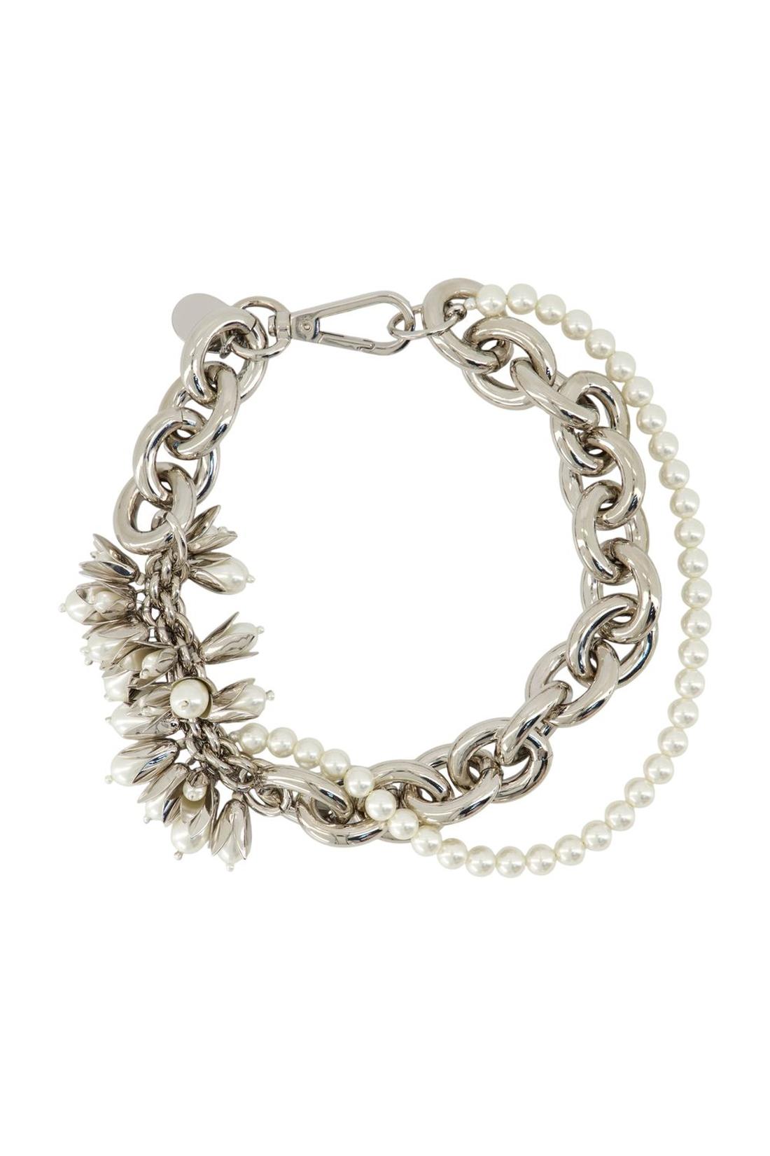 Simone Rocha-Halskette Flower - Simone Rocha - Perle - Silber-Schmuck-Black-Deal-Outlet-by-ARCHIVIST