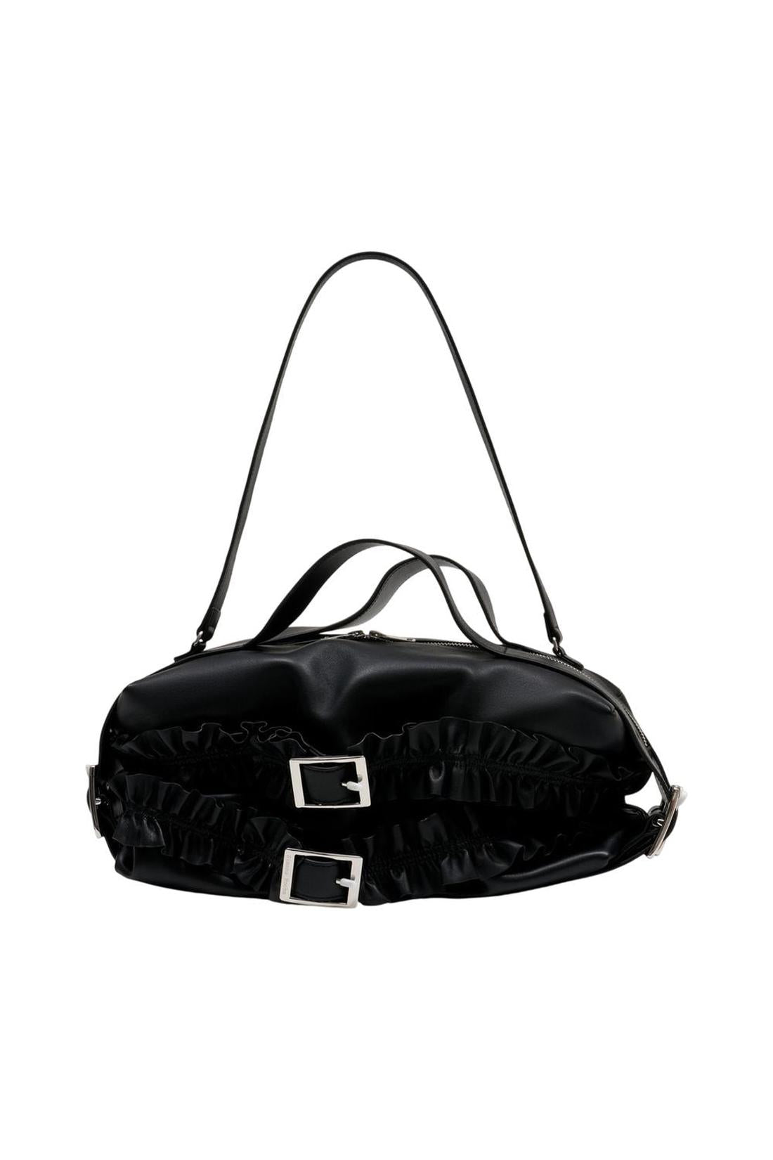 Biker Frill Schultertasche - Simone Rocha - Leder - Schwarz