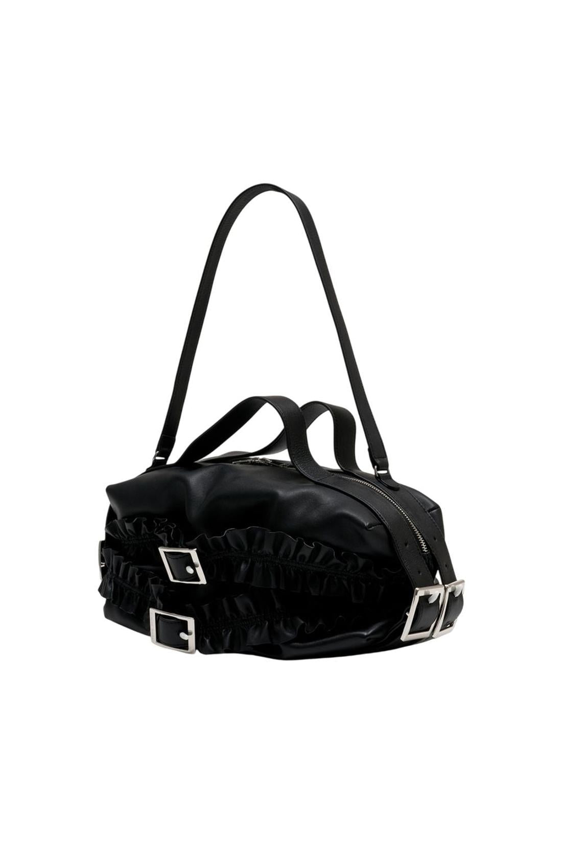 Biker Frill Schultertasche - Simone Rocha - Leder - Schwarz
