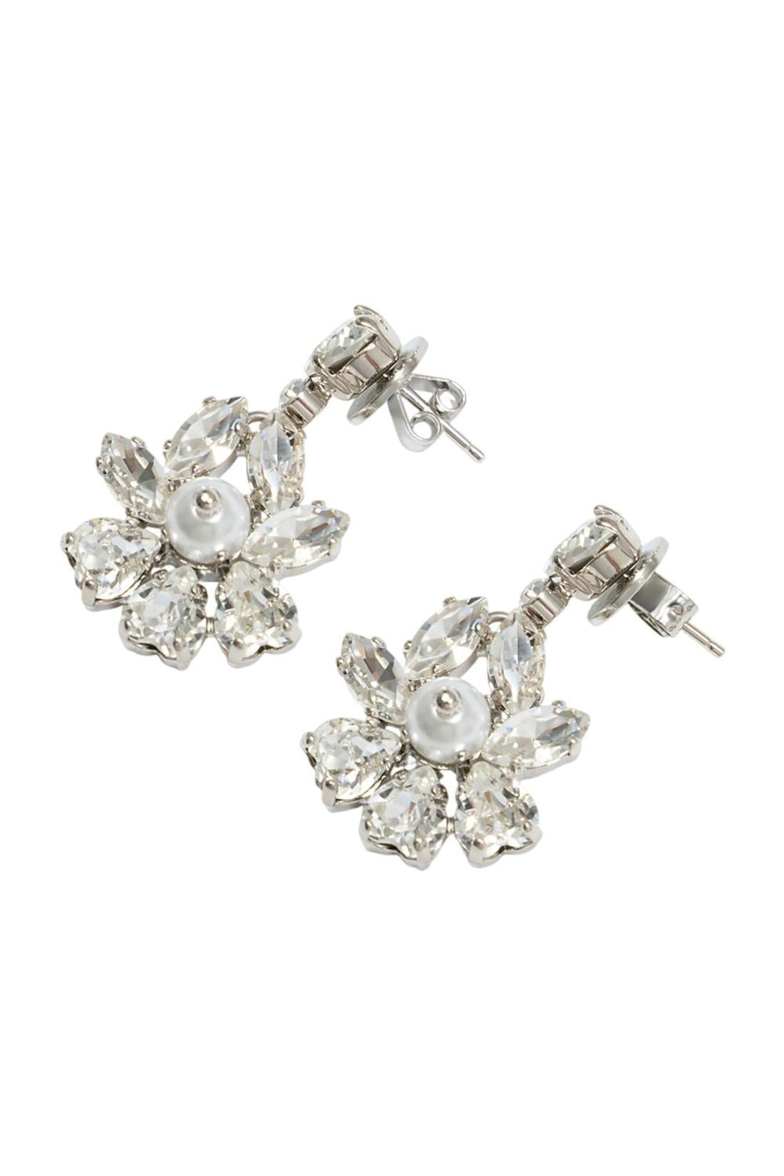 Heartbloom Drop Ohrringe - Simone Rocha - Kristall - Elfenbein-Schmuck-Simone Rocha-ARCHIVIST