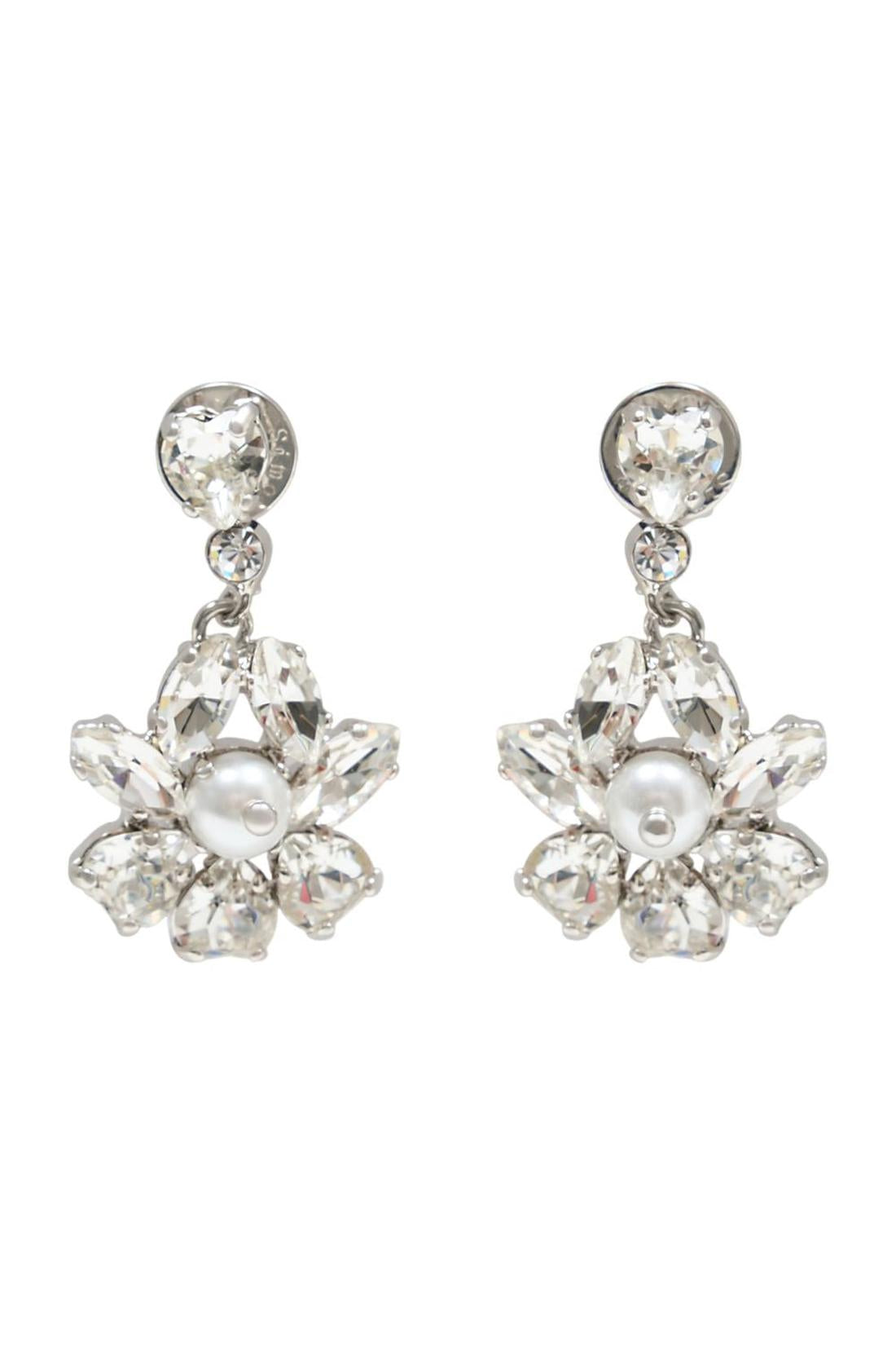 Heartbloom Drop Ohrringe - Simone Rocha - Kristall - Elfenbein-Schmuck-Simone Rocha-One size-ivory-ARCHIVIST