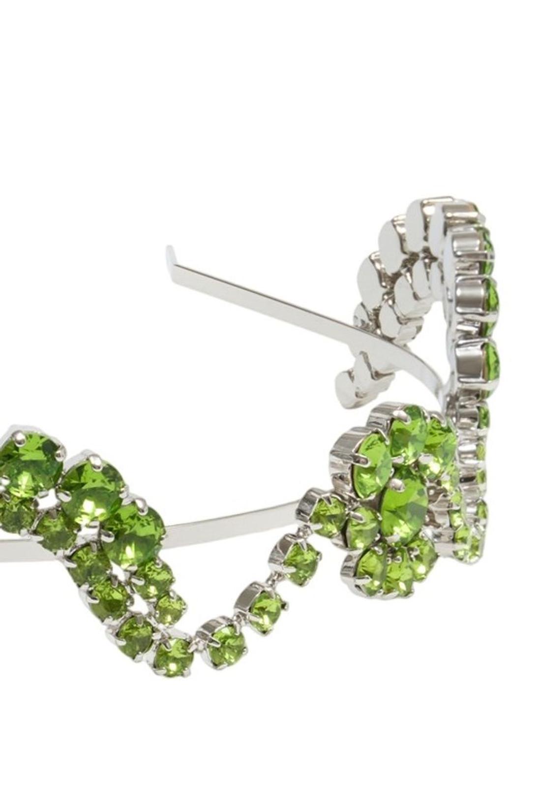 Stirnband Scalloped Sepal – Simone Rocha – Kristall – Grün-Outdoor-Simone Rocha-ARCHIVIST