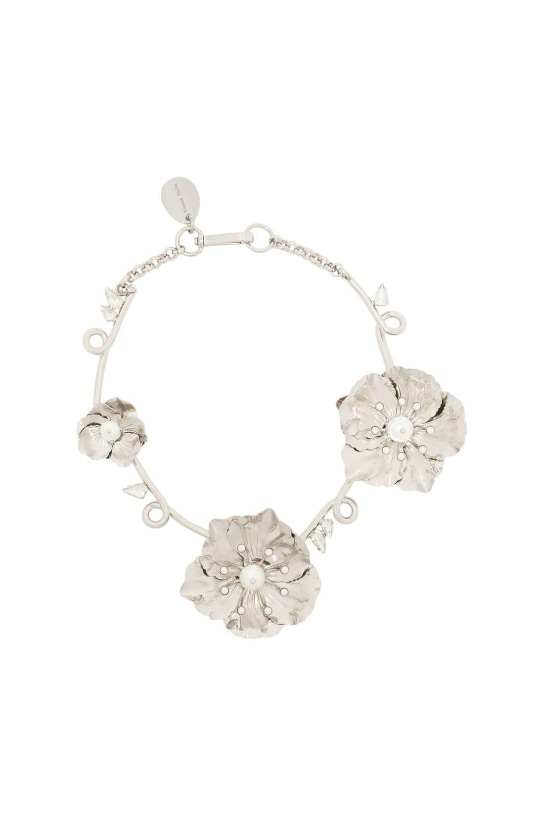 Turbo Blooming Poppy Halskette - Simone Rocha - Metall - Silber