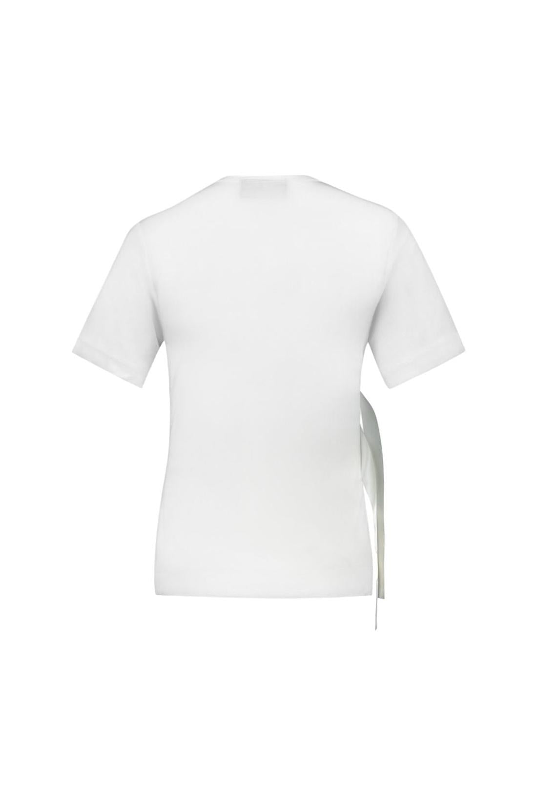 Bow Sash Easy T-Shirt - Simone Rocha - Lyocell - Elfenbeinfarben