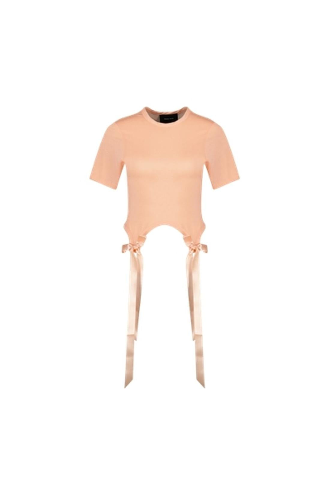 Bow Tail Easy T-Shirt - Simone Rocha - Lyocell - Orange