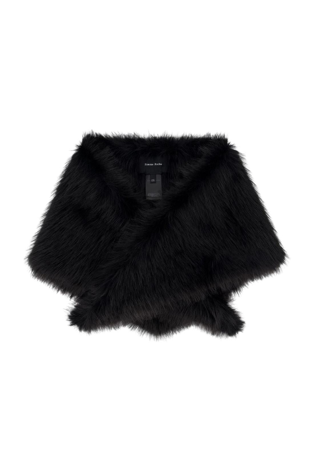 Halstuch – Simone Rocha – Kunstfell – Schwarz